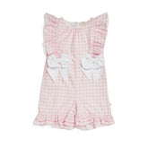 Caramelo Kids Country Kitchen bow playsuit pink.